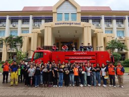 โครงการอบรมเพื่อเตรียมความพร้อมในการป้องกันและระงับอัคคีภัย อุทกภัย และแผ่นดินไหว คณะเศรษฐศาสตร์ ประจำปีงบประมาณ 2568