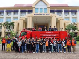 โครงการอบรมเพื่อเตรียมความพร้อมในการป้องกันและระงับอัคคีภัย อุทกภัย และแผ่นดินไหว คณะเศรษฐศาสตร์ ประจำปีงบประมาณ 2568